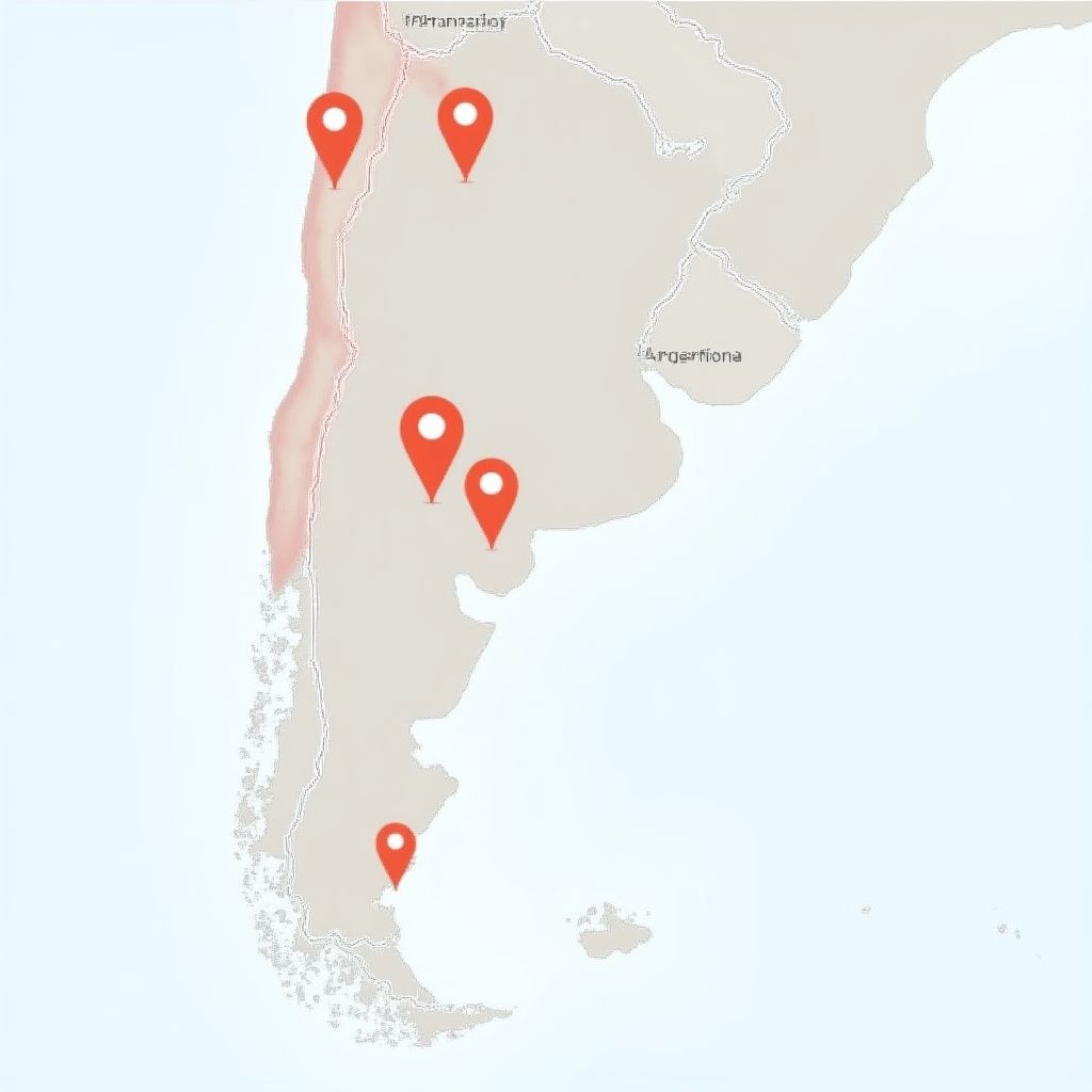 Mapa de estaciones YPF